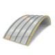 Сэндвич-панели арочные с пенополиуретаном, ширина 1200 мм, толщина 100 мм, 0.5/0.5, RAL7035