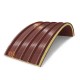 Сэндвич-панели арочные с пенополиуретаном, ширина 1200 мм, толщина 200 мм, 0.5/0.5, RAL3009
