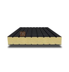 Сэндвич панели без замков с пенополиуретаном, ширина 1200 мм, толщина 30 мм, 0.5/0.5, RAL9005