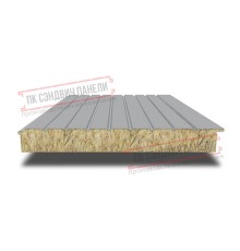 Сэндвич-панели двухслойные с минеральной ватой, ширина 1200 мм, толщина 20 мм, 0.5, RAL7004