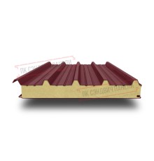 Сэндвич панели кровельные с пенополиизоциануратом, ширина 1200 мм, толщина 30 мм, 0.5/0.5, RAL3005
