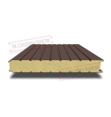 Сэндвич панели стеновые с пенополиуретаном, ширина 1000 мм, толщина 20 мм, 0.5/0.5, RAL8017