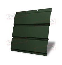 Софит металлический без перфорации 0,5 GreenCoat Pural BT с пленкой RR 11 темно-зеленый (RAL 6020 хромовая зелень)
