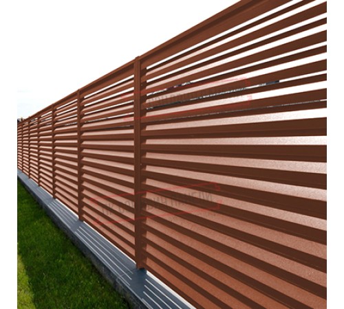 Ламель жалюзи Milan 0,5 Velur RAL 8004 терракота
