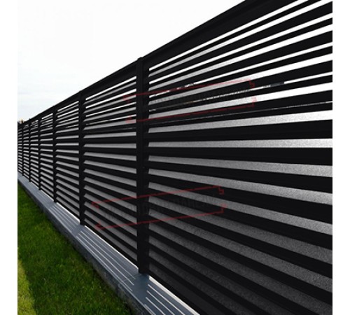 Ламель жалюзи Milan 0,45 Drap RAL 9005 черный