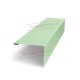 Нащельник (для калиток и ворот) 25х35 жалюзи Milan, Tokyo, Palermo 0,45 PE с пленкой RAL 6019 бело-зеленый (L1,68)