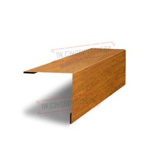 Планка завершающая 50х50 жалюзи Milan 0,45 Print Premium Golden Wood