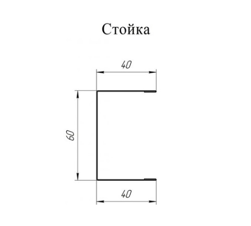 Стойка жалюзи Milan,Tokyo 0,5 Zn