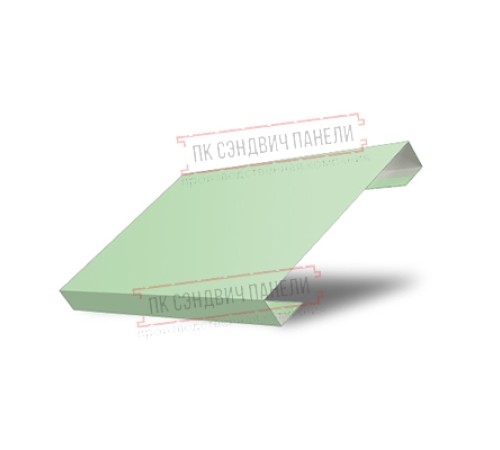 Ламель лицевая 150 жалюзи Texas 0,45 PE с пленкой RAL 6019 бело-зеленый