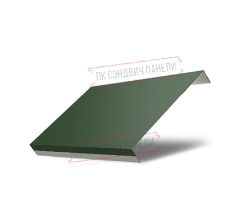 Ламель обратная 150 жалюзи Texas 0,5 Velur RAL 6020 хромовая зелень