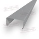 Декоративная планка П - 60х30, двухсторонний ПЭ, Ral 7004 - 0,5мм