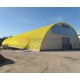 Профнастил H114ПГ-0.9, для бескаркасных ангаров, Полиэстер RAL 1018